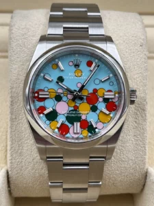 rolex oyster perpetual 126000 blue dial